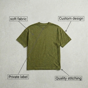 เสื้อยืดคอตตอนหนาน้ำหนักมาก สไตล์วินเทจ ล้างสีแบบเฟด ลายกราฟิก สำหรับผู้ชาย ทรงโอเวอร์ไซส์ ขายส่งจากโรงงาน - Product Image 6
