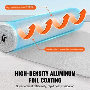 Barriera Radiante a Doppia Riflettività 3,2 mm 48 X 25 ft, Isolamento in Alluminio Bilaterale con Schiuma EPE e Pannelli in Schiuma EPS 25 - Product Image 3