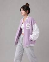 Veste universitaire personnalisée pour femmes, qualité supérieure, style baseball, manteau bomber décontracté, streetwear, vêtements OEM en gros