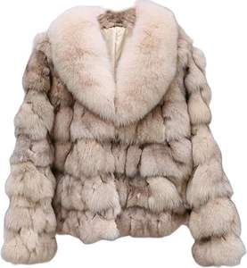 Manteau en fausse fourrure de renard personnalisé, épais et chaud pour l'hiver, veste en fausse fourrure tendance pour femmes - Product Image 4