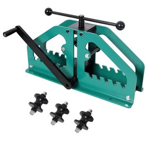 Curvatubi a rullo verde con 3 matrici, macchina curvatubi per tubi tondi, strumento essenziale per la curvatura dei tubi - Product Image 1