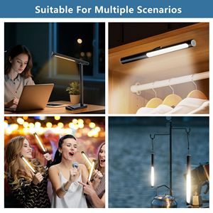 Lampe de bureau LED, corps en aluminium réglable à 360°, port USB, 5 modes de luminosité réglables pour la lecture et les travaux manuels - Product Image 6