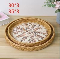 Anneau de serviette en rotin naturel bohème, écologique et de luxe moderne, tressé à la main, 20 cm, style campagnard, multi-usages, tapis et sous-plats