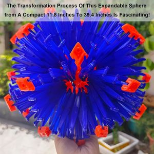 Nuova Struttura da Arrampicata Espandibile Blu per Interni, Grande Sfera Giocattolo in Plastica Progettata Specificamente per Bambini e Bambine - Product Image 5