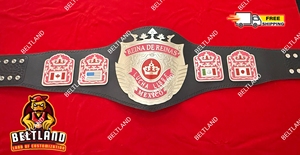 Ceinture de championnat de lutte libre mexicaine Reina De Reinas pour femmes, ceinture de titre d'arts martiaux, taille adulte, zinc 2MM 4MM - Product Image 2