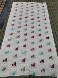 Hijab en voile de coton AHE pour femmes, rouge, style africain, léger, respirant, 110x180cm, 300g, toutes saisons - Product Image 2
