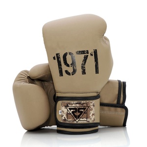 Guantes de MMA con estampado de logotipo personalizado de alta calidad 2024, los más nuevos guantes de boxeo y Kickboxing de seguridad deportiva en 8oz hechos de cuero - Product Image 1