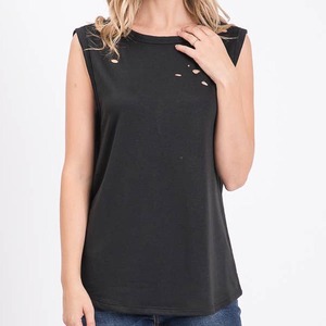 Custom Women's Rhinestone Tank <b>Top</b> | 250GSM 100% Cotton Fitted Bling <b>Crystal</b> Logo Streetwear - Product Image 1