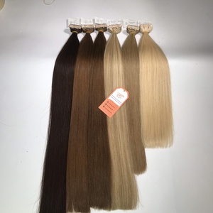 Extensiones de cabello humano virgen Remy vietnamita 100% con cinta adhesiva, puntas gruesas, cabello humano de doble capa, paquetes a precio mayorista - Product Image 2