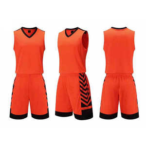 Uniforme de Baloncesto Naranja de la Mejor Calidad al por Mayor, Nuevo Diseño Personalizado 100% Poliéster, Jersey y Pantalones Cortos Transpirables - Product Image 4