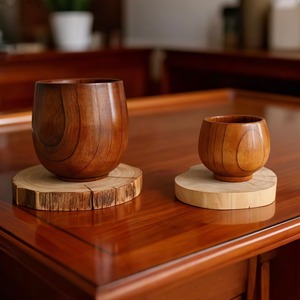 Posavasos de Madera de Diseño Rústico, Hechos a Mano, Ecológicos, Personalizables, de Alta Calidad, para Decoración de Mesa - Product Image 3