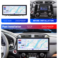 Nouveau lecteur DVD de voiture Android 12,3 pouces, lecteur audio Octa Core, DSP, Carplay, navigation GPS, autoradio pour Honda CRV 2017-2021