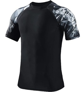 Customized Rash Guard Custom Short Sleeve Surf Mma Bjj Compression <b>Shirt</b> Jiu Jitsu Rashguards Design Your Own Rash Guard - Product Image 3