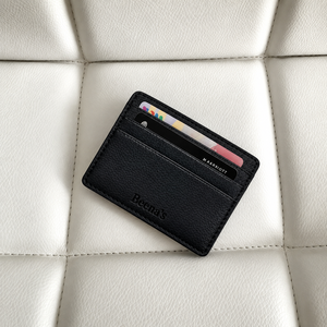 Genuine Leather Slim Card Holder <b>Wallet</b> with Multi-Slot ID Case Card Protectors & Money Storage Custom Logo for Daily <b>Travel</b> - Product Image 4
