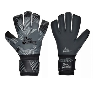 Guantes de Portero Profesionales Personalizados con Agarre de Látex, Guantes de Fútbol para Portero en Gris y Negro - Product Image 2