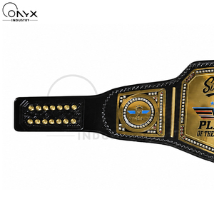 Boxing MMA Wrestling Championship Belt Custom Metal Plate <b>Trophy</b> Award Belts Wholesale Reasonable Price Gold/Silver Plated - Product Image 4