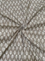 Tissu en coton teint et imprimé à la main, écologique, pour garçons et filles, léger, 90 GSM, motif floral Buti blanc, pour robes et décoration intérieure