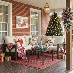 Juego de Sofás de Aluminio con Recubrimiento en Polvo Resistente a la Intemperie para Jardín, Patio, Terraza y Uso en Exteriores - Product Image 4