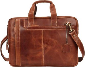 Wholesale Custom Logo Genuine Leather Vintage Durable Waterproof Anti-Theft <b>Laptop</b> <b>Sleeve</b> Elegant Business Portable Office - Product Image 1