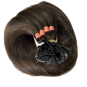 Meilleur Prix Italien Précollé Double Dessiné Pointe Plate Extensions de Cheveux Vierge Kératine Haute Qualité Naturel Vague Droite Naturelle - Product Image 4