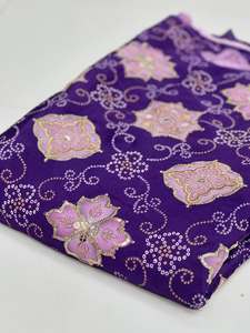 The <b>fabric</b> is widely used for dresses tops gowns women wear ethnic fashion and designer apparel collections Floral geometric abs - Product Image 3