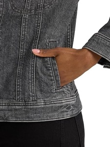 Men's Classic <b>Trucker</b> Denim <b>Jacket</b> Light Blue Washed Distressed <b>Jacket</b> Custom Logo Wholesale Manufacturer - Product Image 4