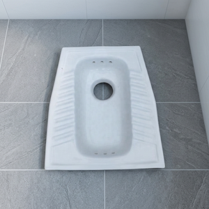 Vistaar 3 Hole Lebanese <b>Ceramic</b> Squatting <b>Pan</b> Eastern Indian Style Toilet WC Commode Export Quality Factory Supply - Product Image 1