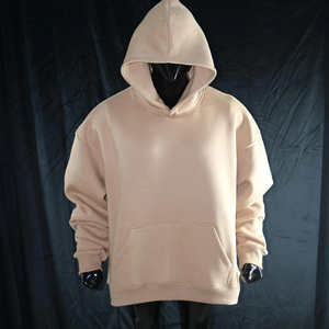 Custom Autumn Heavyweight Crocheted Worsted Oversized <b>Pullover</b> Hoodie with Letter Pattern Eco-Friendly & Windproof for <b>Men</b> Women - Product Image 2
