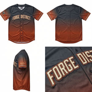 Maillot de baseball professionnel style streetwear, vêtements de sport respirants, uniforme d'équipe par sublimation MALUZA INDUSTRIES - Product Image 6