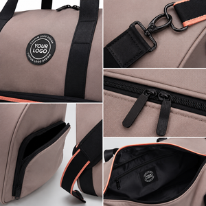 Sac de voyage en toile pliable extra large personnalisé avec logo, léger, extensible, imperméable, avec fermetures éclair et poignées - Product Image 3
