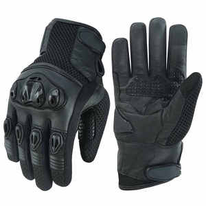 Guantes de Motocicleta de Alto Rendimiento, Resistentes a Impactos, Antideslizantes, de Cuero, para una Conducción Segura y Cómoda - Product Image 1