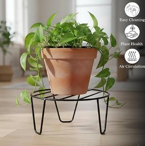 Support de pot en fer pour intérieur et extérieur, pour la décoration de la maison et du jardin - Product Image 5