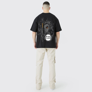 เสื้อยืดคอกลมแขนสั้นทรงโอเวอร์ไซส์ ราคาถูก คุณภาพสูง พิมพ์ลายบาติกไล่เฉดสี แห้งเร็ว - Product Image 4