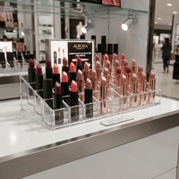 Tempat Penyimpanan & Display Lipstik & Perhiasan Akrilik Ringan, Ramah Lingkungan, Tahan Lama, Transparan untuk Toko Ritel Kecantikan
