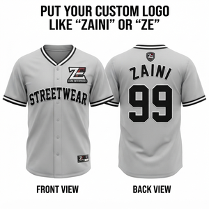 Maillot de baseball pour homme 180g en polyester interlock bleu roi noir blanc, broderie personnalisée, impression par transfert thermique, OEM, respirant - Product Image 1