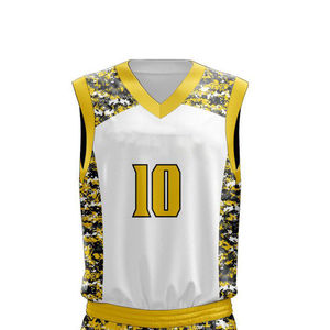 Ensemble d'uniformes de basketball pour hommes, maillot et short respirants, logo personnalisé, vêtements de sport sublimés, tenues d'équipe, vente en gros - Product Image 4
