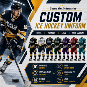 Latest Style Best Supplier With Own Logo Lightweight Printed Comfortable Custom Sublimated Ice Hockey Jersey Kit Team Uniform - Product Image 1