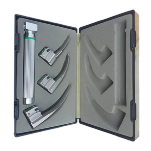 Set de Laringoscopio de Fibra Óptica de Calidad Premium, 3 Hojas Personalizables, Acero Inoxidable Alemán, Accionamiento Manual, Certificado CE - Product Image 3