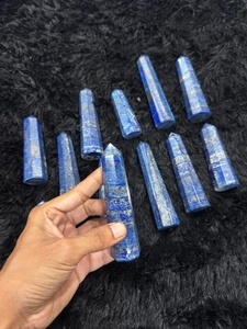 แท่งคริสตัลลาพิสลาซูลีธรรมชาติทรงหอคอย ขัดเงา สำหรับบำบัดด้วยพลังงานเรกิ ทำสมาธิ ปรับสมดุลจักระ ของตกแต่ง ของขวัญ ขายส่ง - Product Image 2