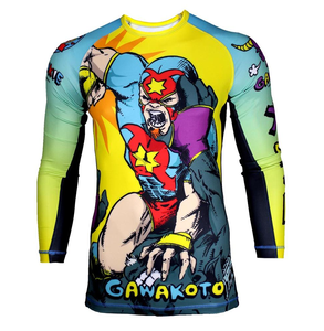 Camiseta de Jiu Jitsu de Manga Larga con Diseño Gráfico, Transpirable, Ligera, de Secado Rápido y Elástica, Kimono de BJJ - Product Image 3