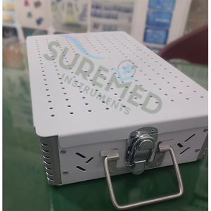 <b>Aluminum</b> Surgical Tray Sterilization Box Surgical Instrument <b>Container</b> <b>Aluminum</b> Surgical Tray Sterilization Box Autoclave Safe - Product Image 4