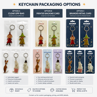 Collection de porte-clés en époxy à l'effigie de personnages de dessins animés, pendentifs mignons en acrylique, cadeau, vente en gros, porte-clés personnalisé avec logo