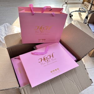 Wholesale Make Your Own Logo Luxury Black Paper Bags Clothing Retail Gift Shopping Paper Bag With Handled - Product Image 6