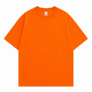 Camiseta de algodón de color marrón sólido para hombre, cuello redondo, manga corta, corte regular, informal, tejido de punto, teñido liso. - Product Image 1