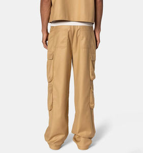 บริการ OEM กางเกงคาร์โก้ทรงคลาสสิกแบบสั่งทำพิเศษ ทรงหลวม คุณภาพสูง ติดกระดุม ทรงโอเวอร์ไซส์ สำหรับผู้ชาย - Product Image 2