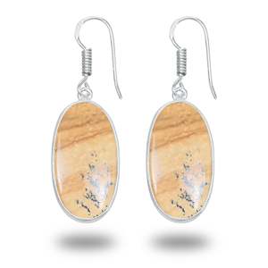 Pendientes de Moda con Dijes de Piedras Preciosas de Jaspe, Diseño Lindo y de Alta Calidad, Varias Formas, Joyería para Mujer, Regalo para Fiesta, Mejor Precio - Product Image 4
