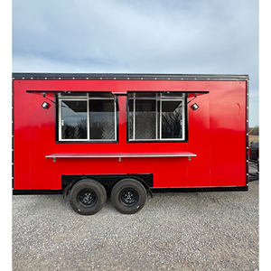 8x16 Commercial Food Van <b>Concession</b> Street Mobile Food Truck Cart Fast Food <b>Trailer</b> for Sale Europe Australia - Product Image 1