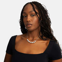 Collier personnalisé en argent sterling 925 avec lettre en moissanite, collier avec bloc de nom personnalisé, bijoux hip-hop