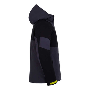 Women's Hooded Fleece <b>Jacket</b> Full Sleeve Windproof Winter Coat Color Blocked Zipper Closure Long Length Contrast Design - Product Image 6