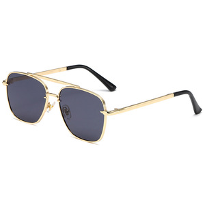 RTS 2026 Trendiing Latest Designs Vintage Double Bridge Metal UV Protection <b>Sunglasses</b> for Men Women Outdoor Activities - Product Image 4